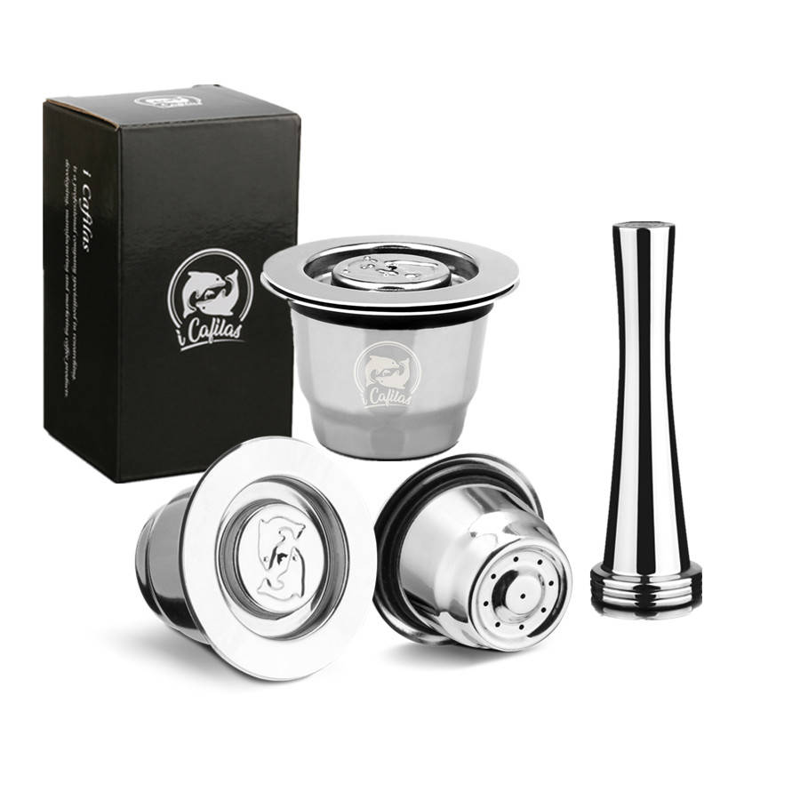 Капсула Nespresso reuserable Inox 2 в 1 использование Nespresso многоразовые капсулы Crema Espresso многоразовые Многоразовые Nespresso