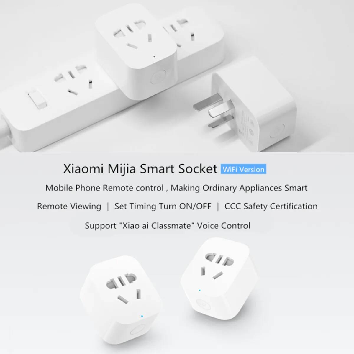 Оригинальная розетка Xiaomi Smart Home, розетка с bluetooth, шлюз, Беспроводной удаленный адаптер питания для телефона