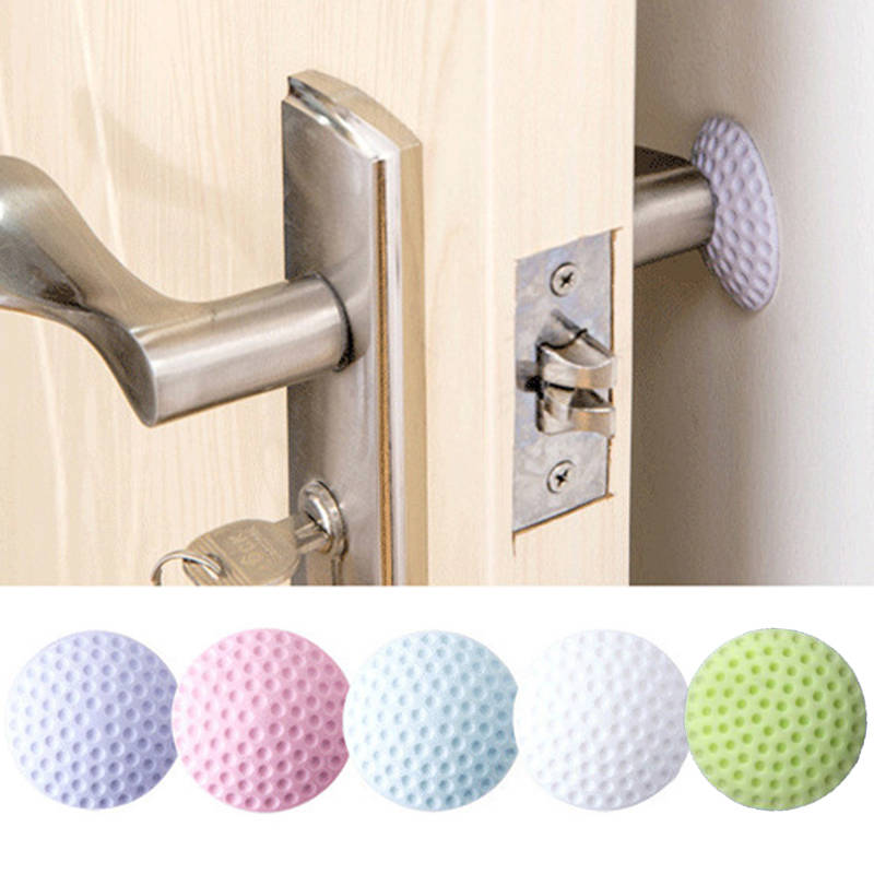 Мягкая резиновая прокладка для защиты стен, самоклеящаяся дверная пробка, наклейки на дверные крылья для гольфа, моделирования (белый/синий/розовый/зеленый/фиолетовый)