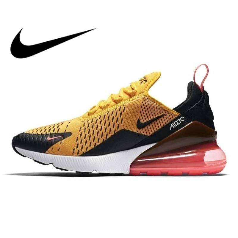 Оригинальный Nike Оригинальные кроссовки Air Max 270 мужские кроссовки полного цвета классические уличные удобная спортивная обувь breathableAH8050-006