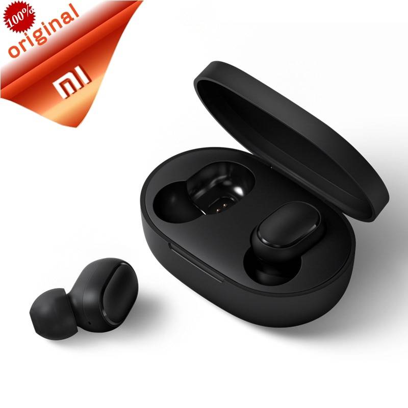 Оригинальные Xiaomi Redmi AirDots Xiaomi True Беспроводные Bluetooth мини наушники зарядная коробка DSP шумоподавление наушники управление