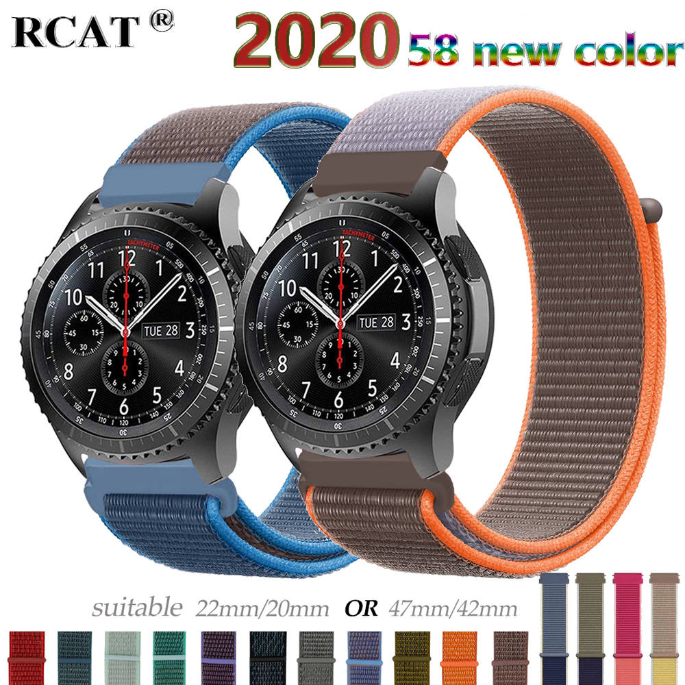 Ремешок Gear s3 Frontier для Samsung galaxy watch 46 мм 42 м active 2 нейлон 20 22 мм ремешок amazfit bip huawei watch gt2e/2