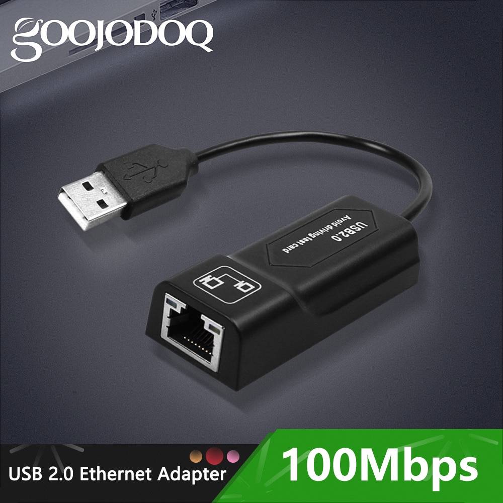 GOOJODOQ USB Ethernet адаптер USB 2,0 Сетевая карта к RJ45 Lan для Win7/Win8/Win10 ноутбука Ethernet USB