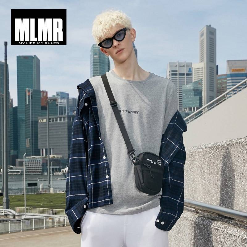 MLMR Мужская Базовая футболка из 100% хлопка, футболка с буквенным принтом JackJones, новая брендовая мужская одежда Jack Jones 219101534
