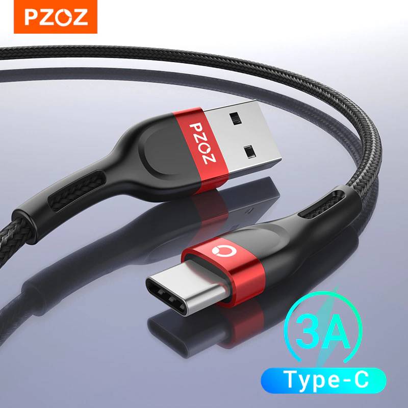 PZOZ usb type c быстрая зарядка провод для зарядки Тип-c  кабели для мобильных телефонов шнур для зарядки для xiaomi mi 10 9 a3 redmi Note 9s 8 K30 pro samsung S10 S9 plus Nnote 10 plus A51 зарядка на андроид