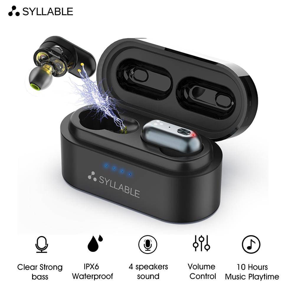 Оригинальные SYLLABLE S101 bluetooth V5.0 бас наушники Беспроводная гарнитура шумоподавление SYLLABLE S101 регулятор громкости наушники