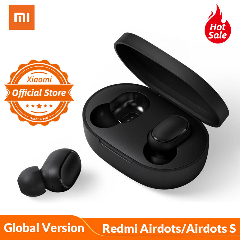 Xiaomi Redmi AirDots/AirDots S глобальная версия Bluetooth 5,0 беспроводные бас стерео наушники с микрофоном свободные руки наушники