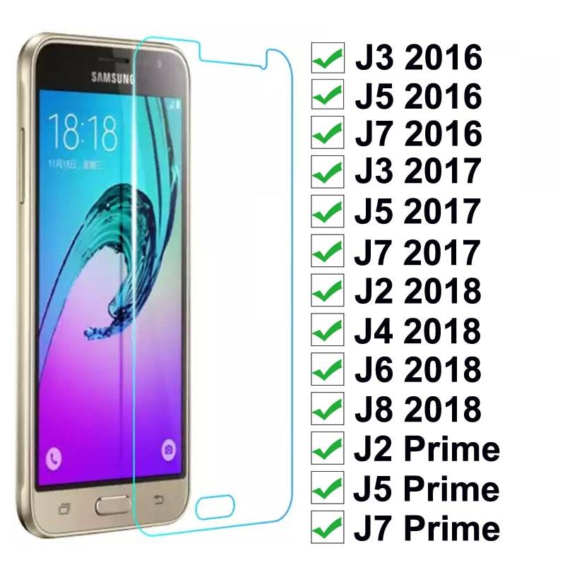 Закаленное стекло для samsung Galaxy J3 J5 J7 2016 2017 J2 J5 J7 Prime, Защитная пленка для экрана для samsung J2 J4 J6 J8