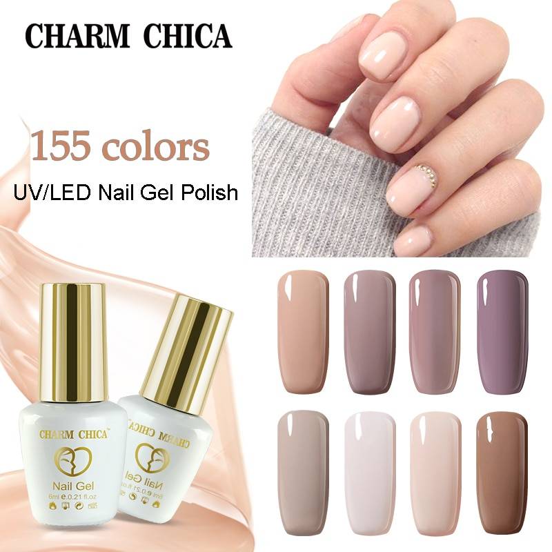 CHARM CHICA УФ-гель для ногтей 6 мл телесный Розовый Цветной Гель-лак замачиваемый Гель-лак для ногтей Vernis Полупостоянный УФ