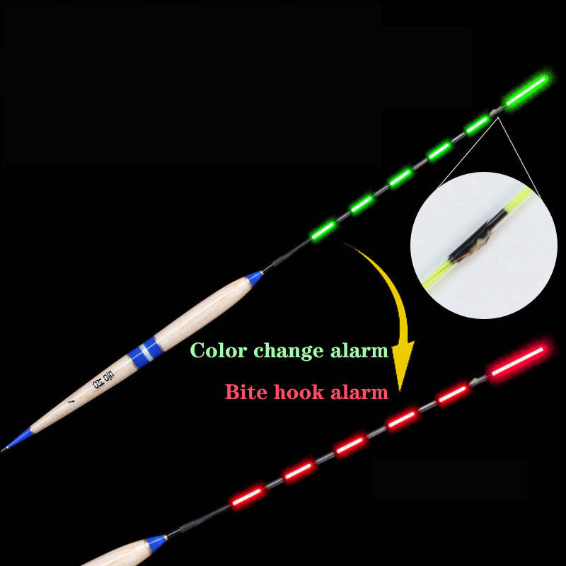Умный поплавок для рыбалки, сигнализация для укуса рыбы, приманка для укуса, светодиодный Изменение цвета освещения, Автоматическая Ночная электронная, меняющая Buoy Strike, интеллектуальная