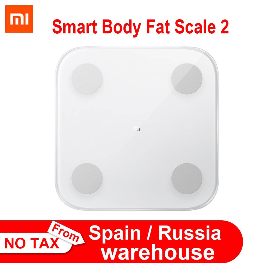 2019 Xiaomi Mi Smart Body Fat Scale 2 Bluetooth 5,0 тест на баланс тела Дата ИМТ Здоровье вес взвешивание весы монитор СВЕТОДИОДНЫЙ дисплей