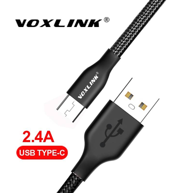 VOXLINK usb type C кабель для зарядки данных мобильного телефона для samsung S9 S8 huawei P20/Mate20/OnePlus 2/ZUK Z1/LG G5/Xiaomi 8SE/HTC10