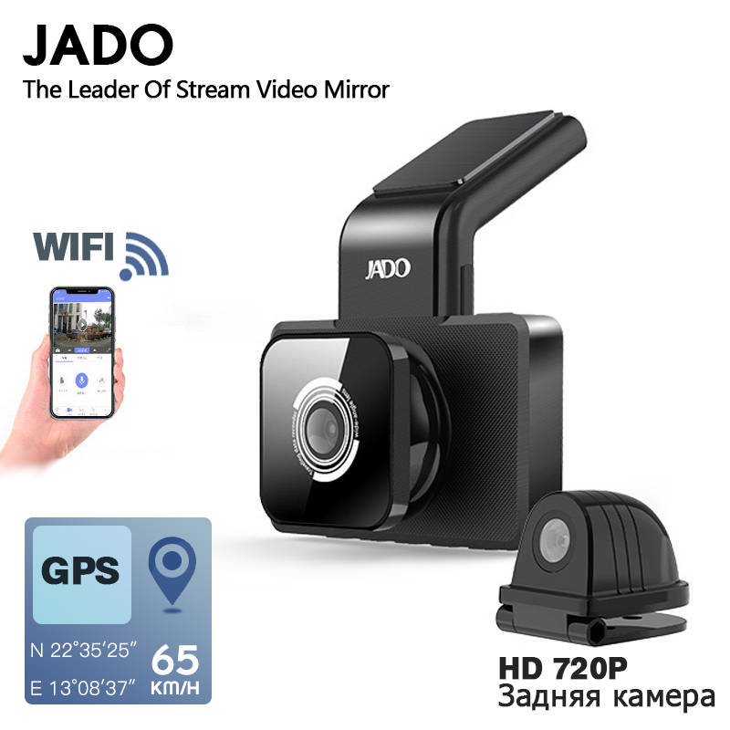 JADO D330 Автомобильный видеорегистратор Камера Wi-Fi скорость N gps с координатами 1080P HD ночного видения Dash Cam 24H монитор парковки Dashcam