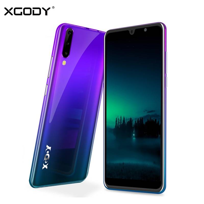 XGODY P30 3g смартфон 6 "18:9 Android 9,0 2 Гб ОЗУ 16 Гб ПЗУ MTK6580 четырехъядерный процессор две sim-карты 5 Мп камера 2800 мАч gps WiFi мобильный телефон