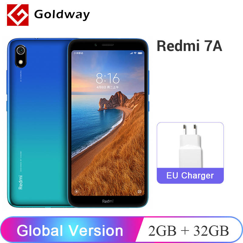 Глобальная версия Xiaomi Redmi 7A 7 объемом 2 ГБ Оперативная память 32GB Встроенная память мобильного телефона 5,45 "Snapdargon 439 Octa core 4000 мАч Батарея 12MP Камера