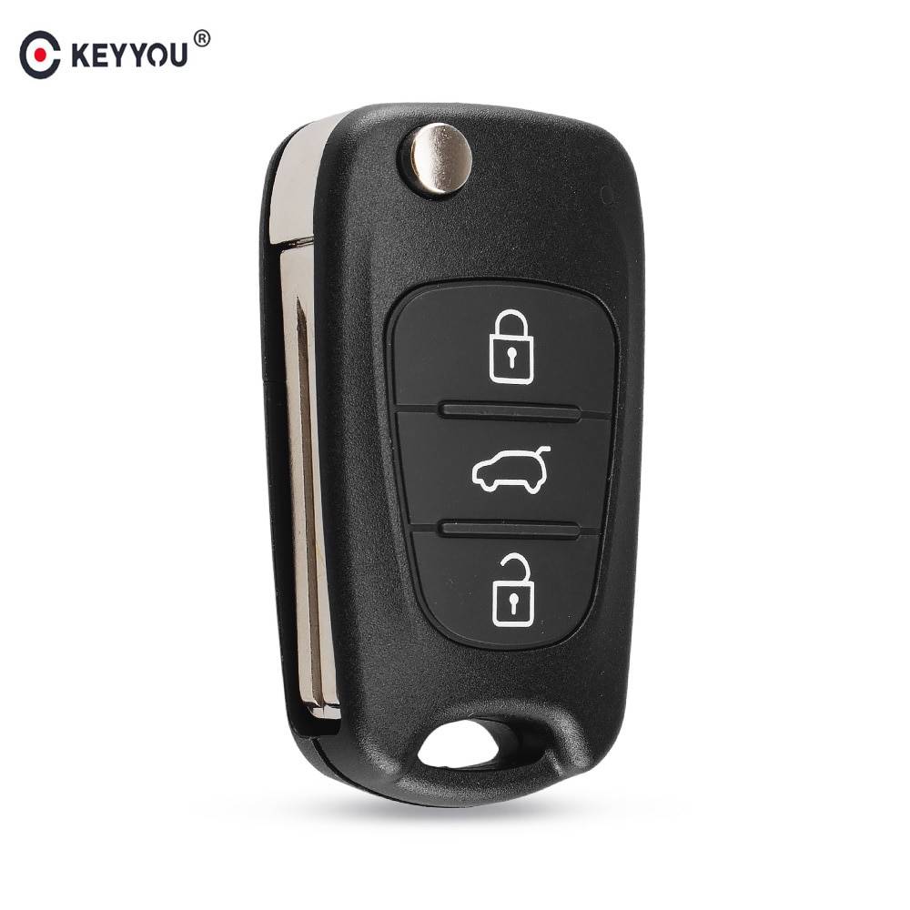 KEYYOU новый корпус дистанционного ключа для hyundai I20 I30 IX35 I35 Accent Kia Picanto Sportage K5 3 кнопки флип складной чехол дистанционного ключа