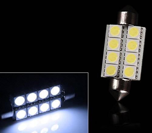 Продажа 10 шт. 42 мм 8SMD 6500K Автомобильный интерьер свет гирлянда светодиодный внутренняя Карта Купол двери лампы 211-2 578 цвет белый