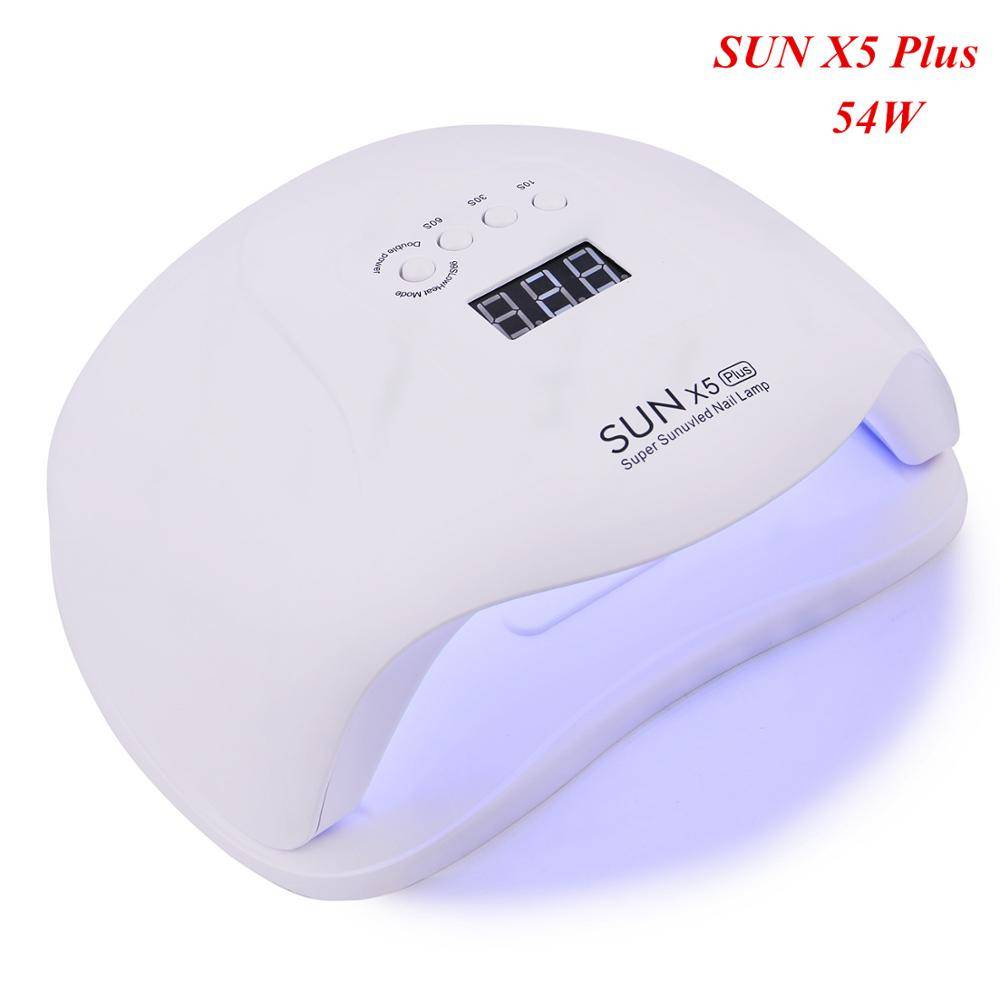 SUN X5 Plus УФ светодиодный Сушилка для ногтей 54 Вт Гель-лак отверждения лампы с нижним таймером ЖК-дисплей быстросохнущая лампа для ногтей маникюрные инструменты
