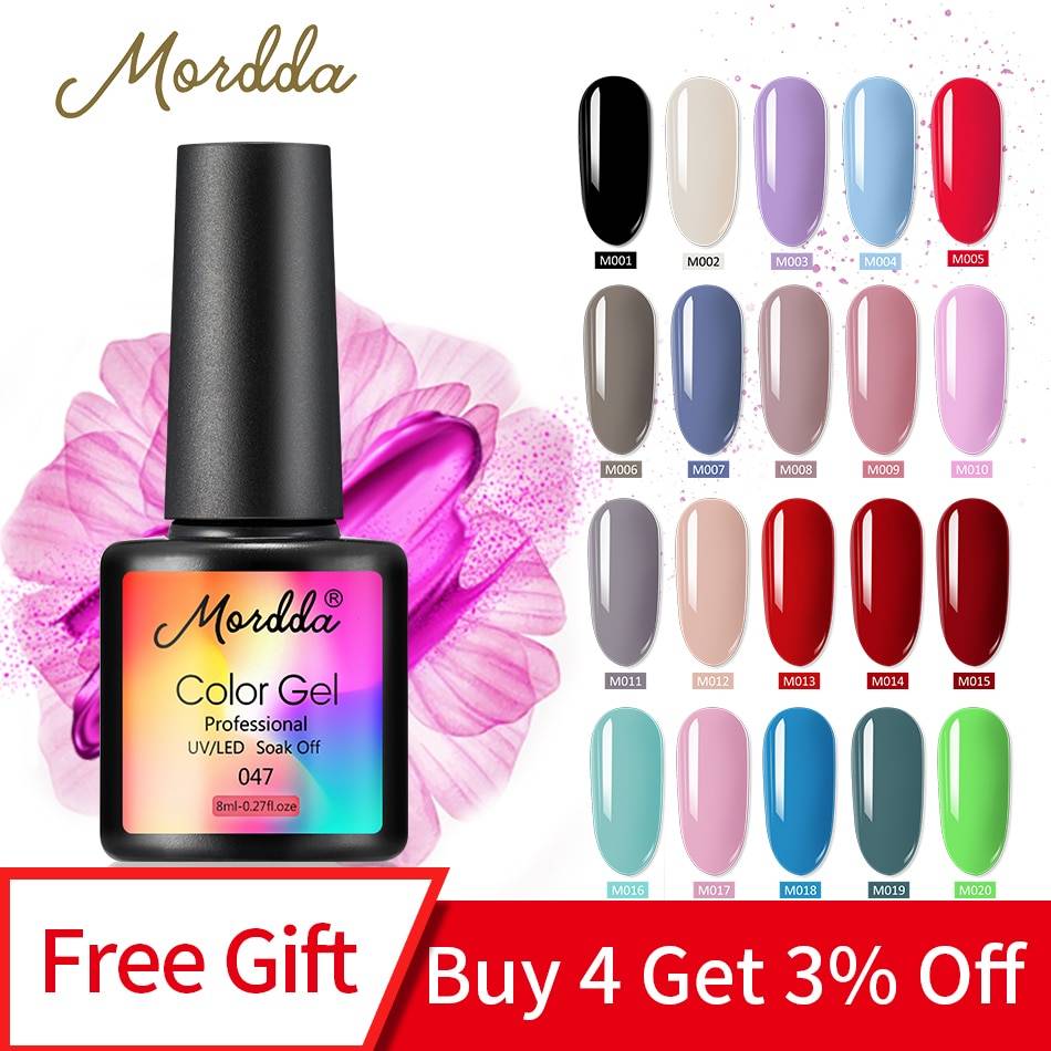MORDDA 8 мл; Гель-лак для ногтей УФ-светодиодный Гель-лак для дизайна пальцев замачиваемый Гель-лак длительный Гель-лак для ногтей инструменты для маникюра
