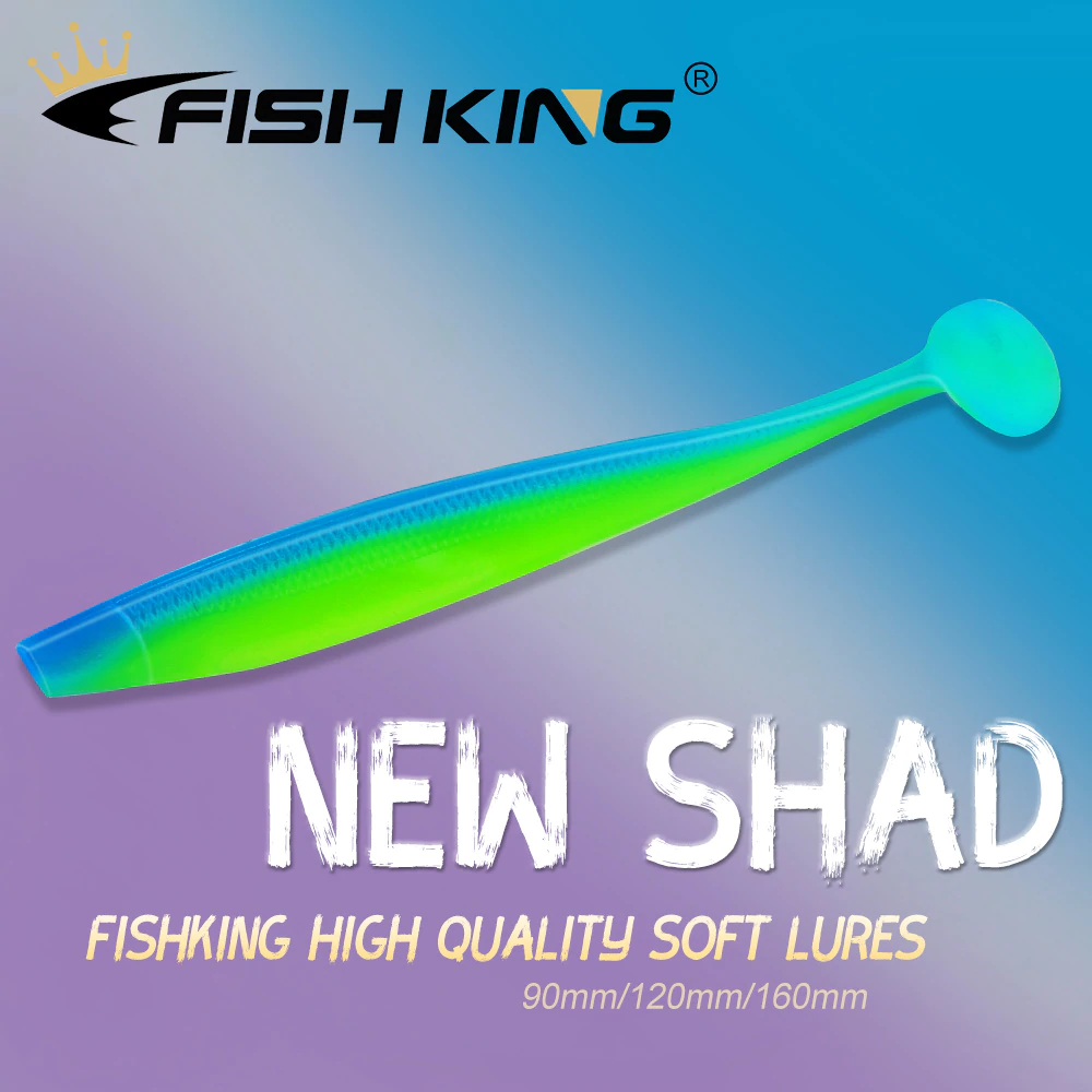 FISH KING новая приманка для рыбной ловли, Мягкая приманка, 90 мм, 120 мм, 160 мм, воблеры, привлекательный запах карпа, силиконовая искусственная приманка для ловли окуня