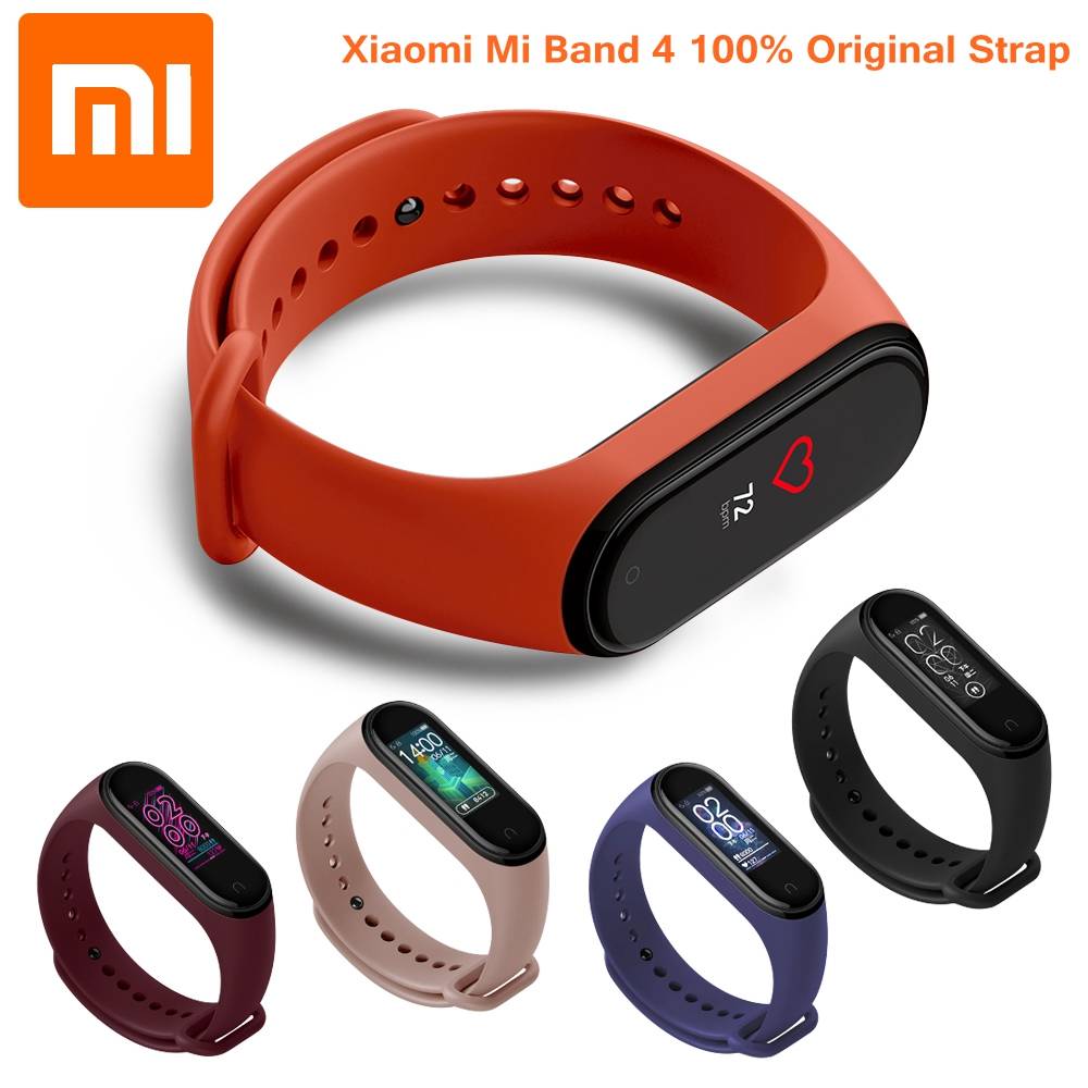 Оригинальный Xiaomi mi браслет, силиконовый браслет, браслет Xiao mi Band 4 3 mi Band 4 mi Band 4, розовый ремешок на запястье, Xiomi mi Band 4