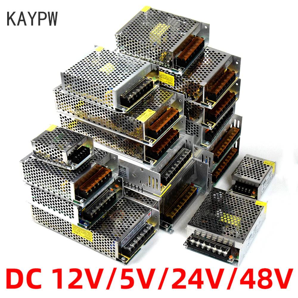 KAYPW Switching Power Supply Light Transformer AC 110V 220V To DC 5V 12V 24V 48V Power Supply Source Adapter For Led Strip CCTV
