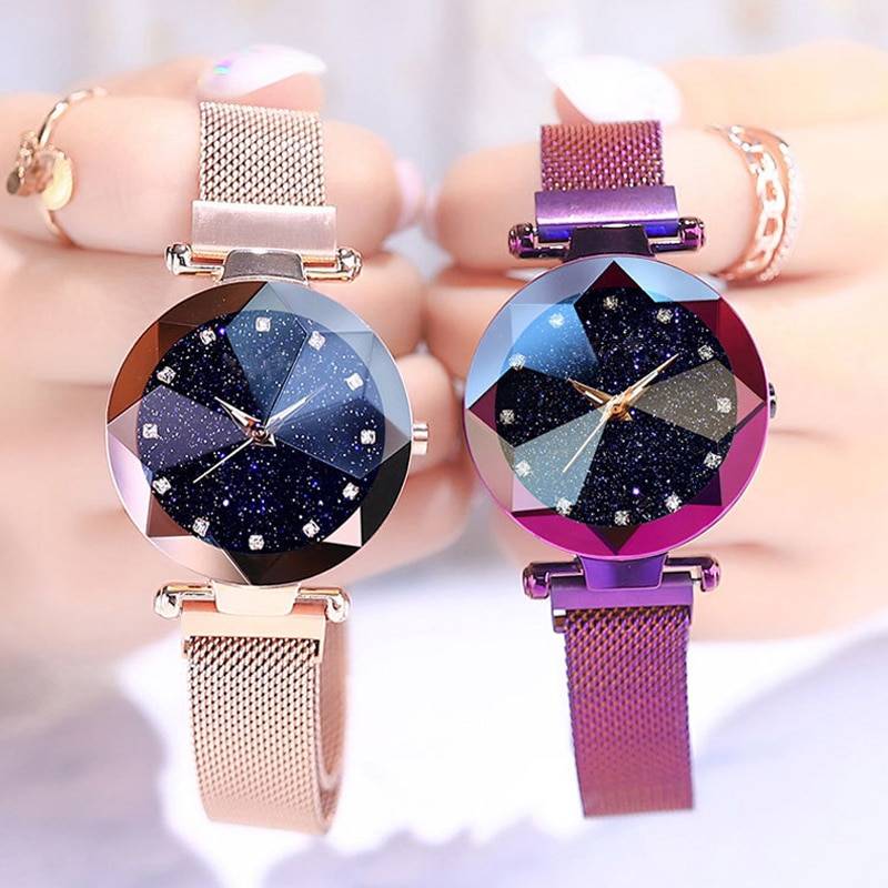 Часы для женщин, браслет из нержавеющей стали с кристаллами, аналоговые кварцевые наручные часы для женщин, спортивные часы