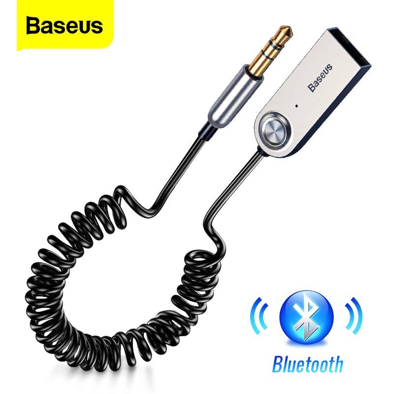 Переходник Aux-Bluetooth Baseus, со штекером 3,5 мм, Bluetooth 5.0/4.2/4.0, приемник-передатчик для музыки