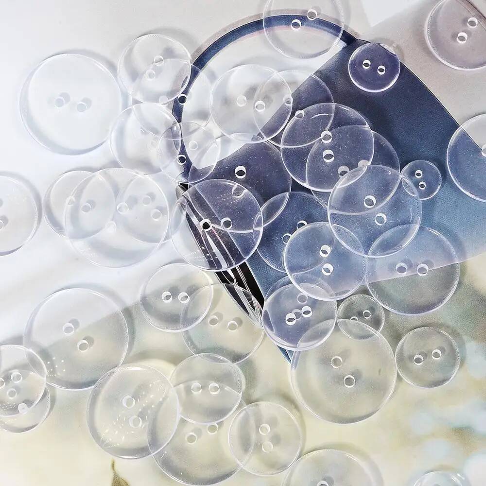 Прозрачные пуговицы Beadia 9-25 мм