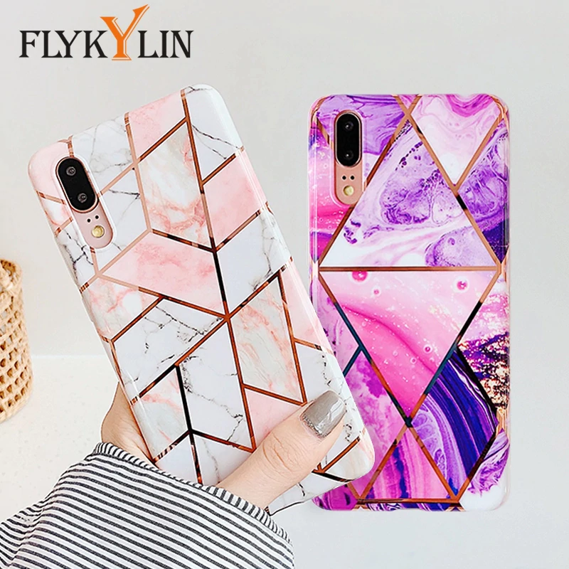 Чехол FLYKYLIN с мраморным цветком для samsung Galaxy A40 A50 A70 задняя крышка на художественный лист Мягкие силиконовые чехлы для телефонов мультяшная оболочка
