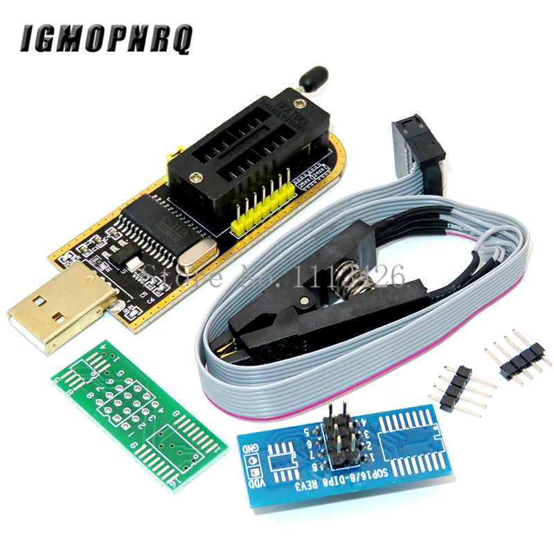 CH341A 24 25 серия EEPROM Flash BIOS USB программатор модуль + SOIC8 SOP8 тестовый зажим для EEPROM 93CXX / 25CXX / 24CXX