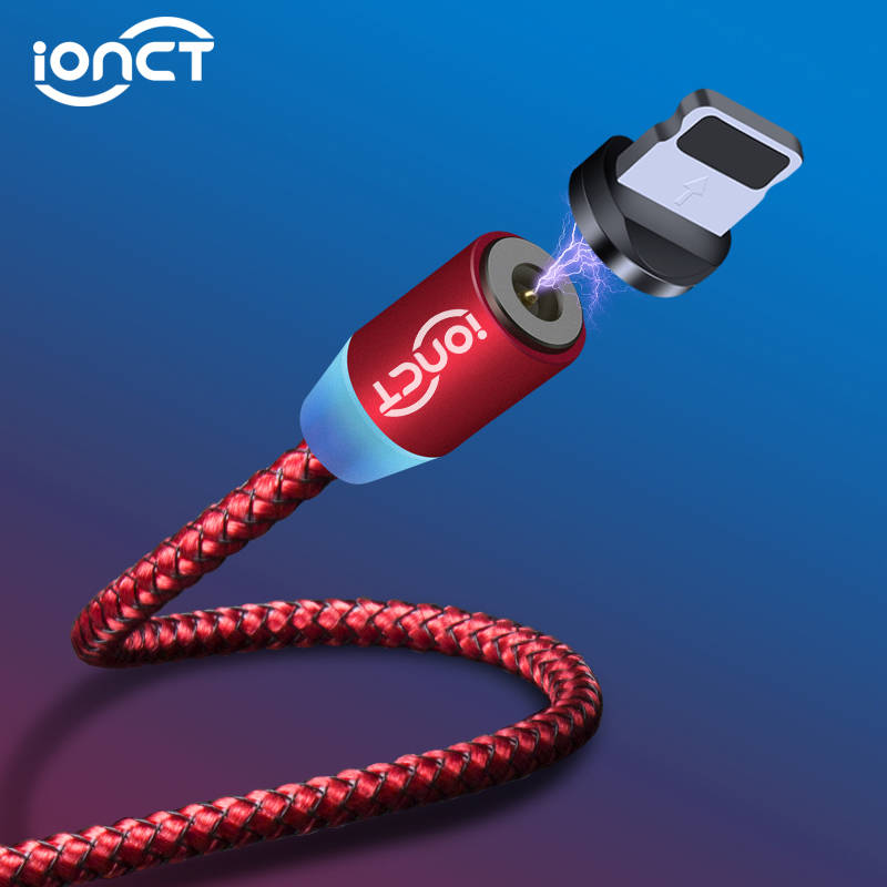 IONCT Магнитный кабель Micro USB кабель нейлоновый магнит Быстрая зарядка для айфона Android шнур для зарядки телефона кабель usb type c провод для зарядки устройство кабель Microusb магнитная зарядка