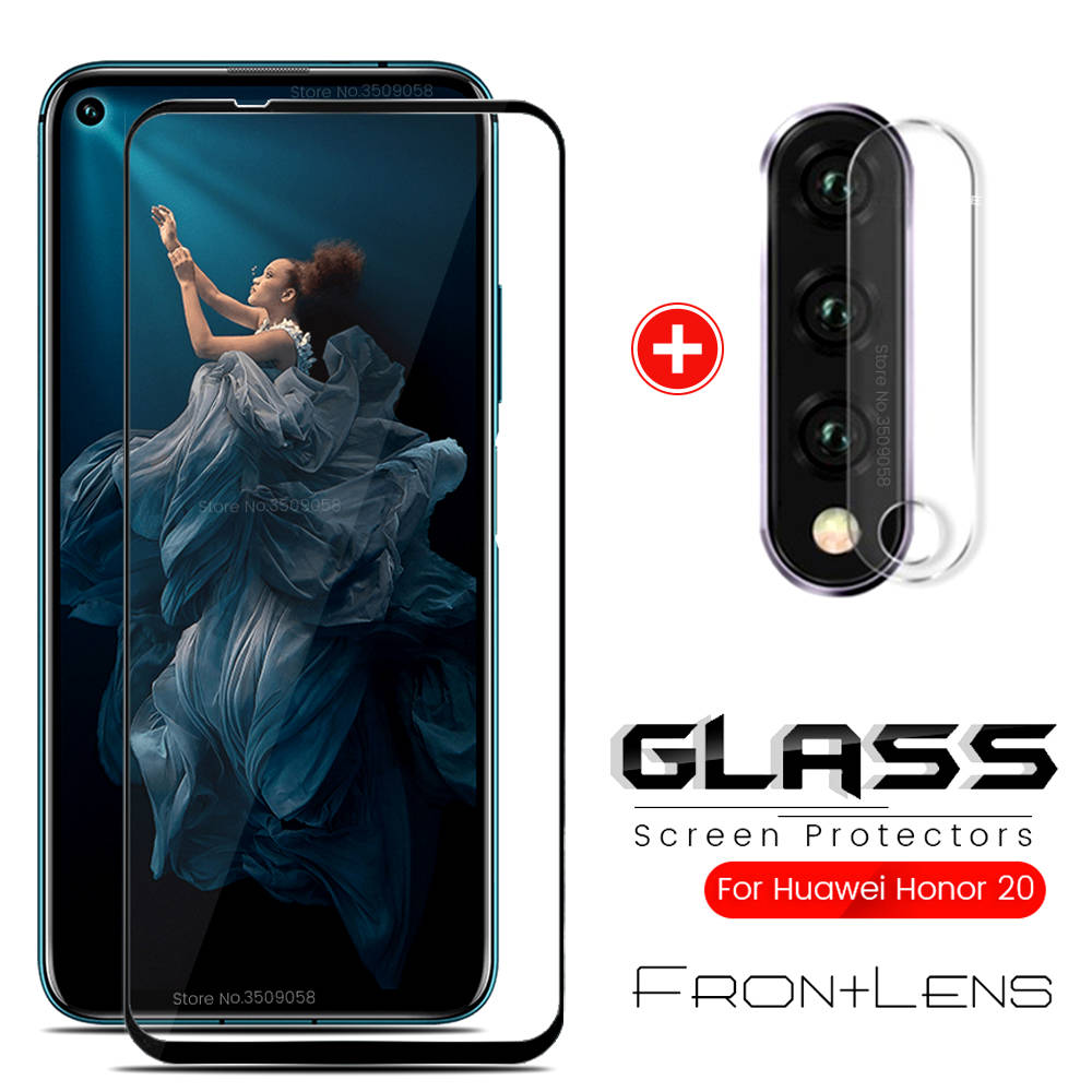 Honor 20 pro стекло 2-в-1 чехол для камеры для huawei Честь 20 защитная пленка на стекло мобильного телефона honor20 хонор 20pro yal-l21 yal-al10 6,26''