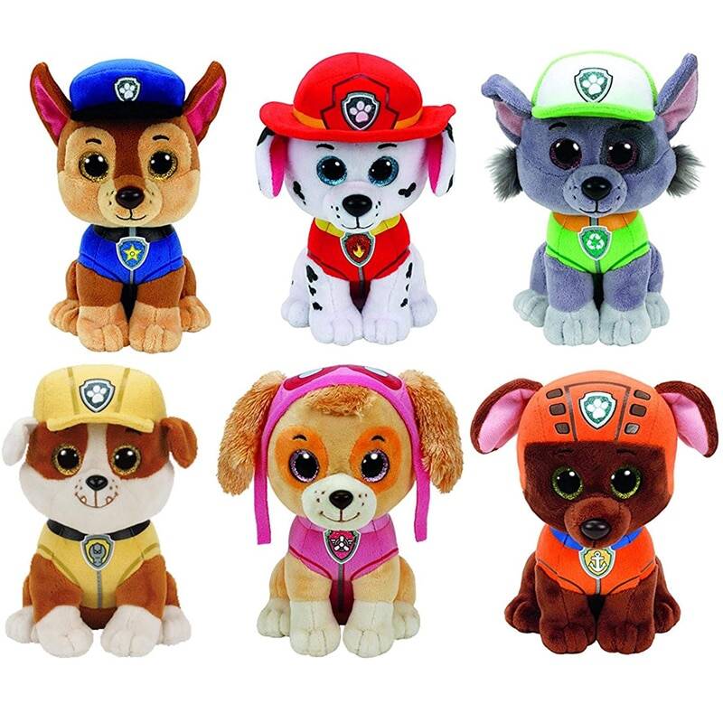 Ty Beanie Boos плюшевая игрушка с изображением животных, собак, Щенячий патруль