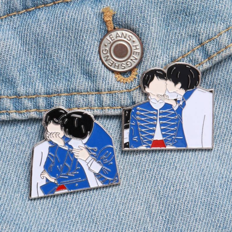 KPOP Эмаль Булавка Bangtan мальчики значки на лацкан, металлическая брошь значок аксессуары для Kpop ювелирные изделия подарок для фанатов