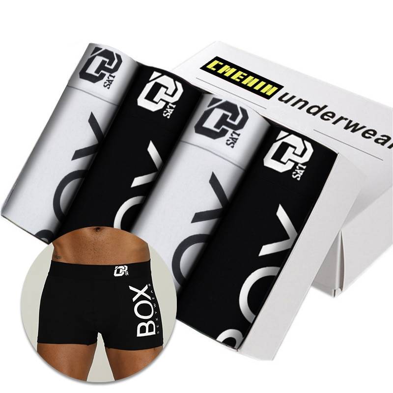 4 шт./лот Boxershorts, мужские боксеры, мужское нижнее белье, мужские трусы, хлопковые мягкие короткие боксеры, сетчатые мужские трусы размера плюс OR212