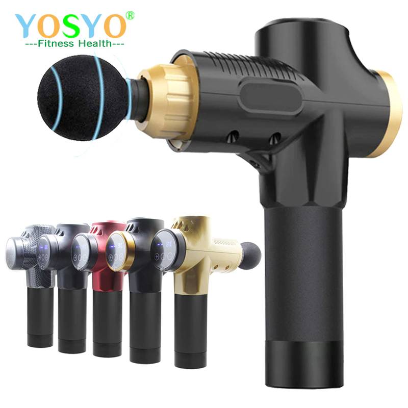 Профессиональный модный массажный пистолет спортивный релаксационный фитнес EMS стимулятор мышц ручной массажер