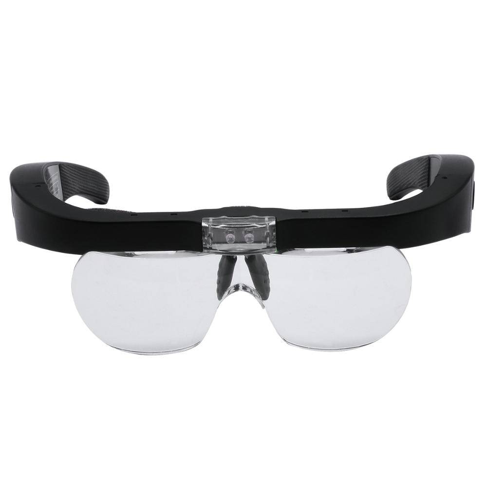 Увеличительные очки увеличение 1,5x 2,5x 3,5x 5,0x USB перезаряжаемые светодиодный светильник кой для чтения ювелирных изделий Часовщик Ремонт ношения