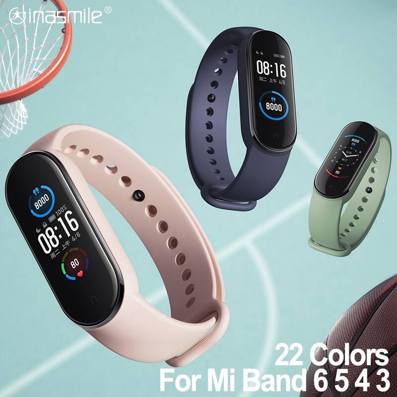 Ремешок для xiaomi mi band 6 5 4 3, браслет для xiaomi Mi Band 5 4, mi band 3 4 5 6