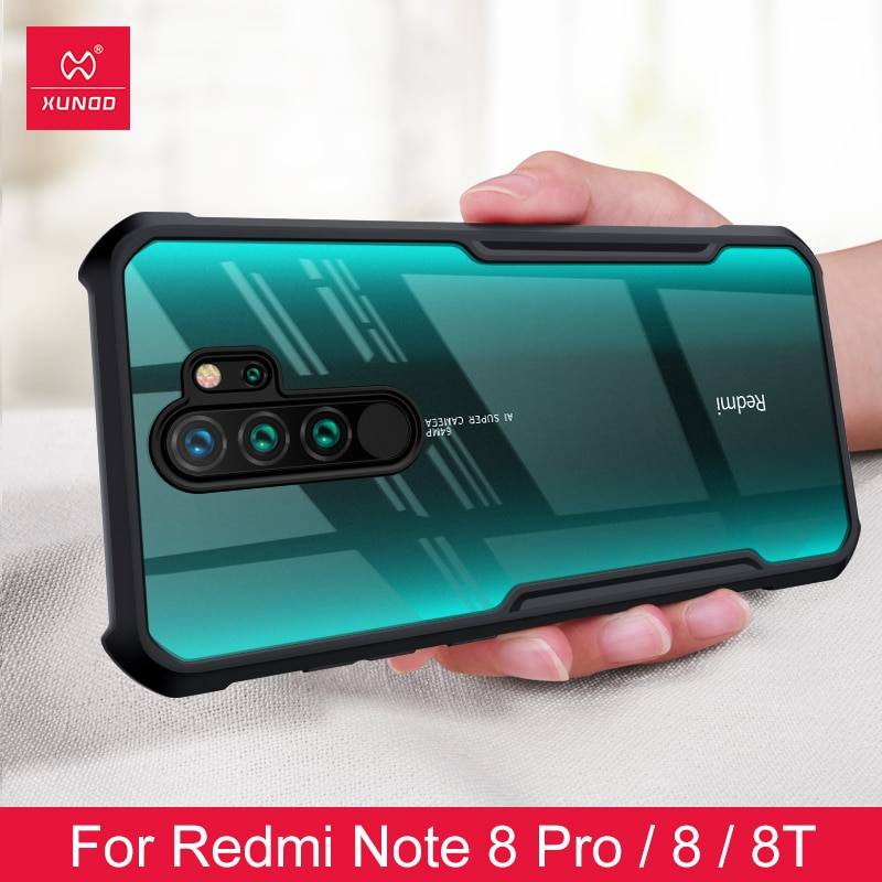 2019 противоударный чехол для телефона Xiaomi Redmi Note 8 8pro, защитный чехол для телефона Xundd с подставкой, прозрачный с бампером Beetle