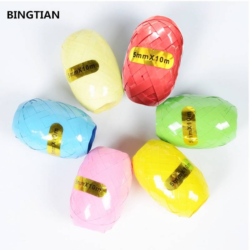 BINGTIAN шар лента-лазер вечерние украшения подарок на день рождения DIY упаковка свадебное украшение лента из пленки аксессуары