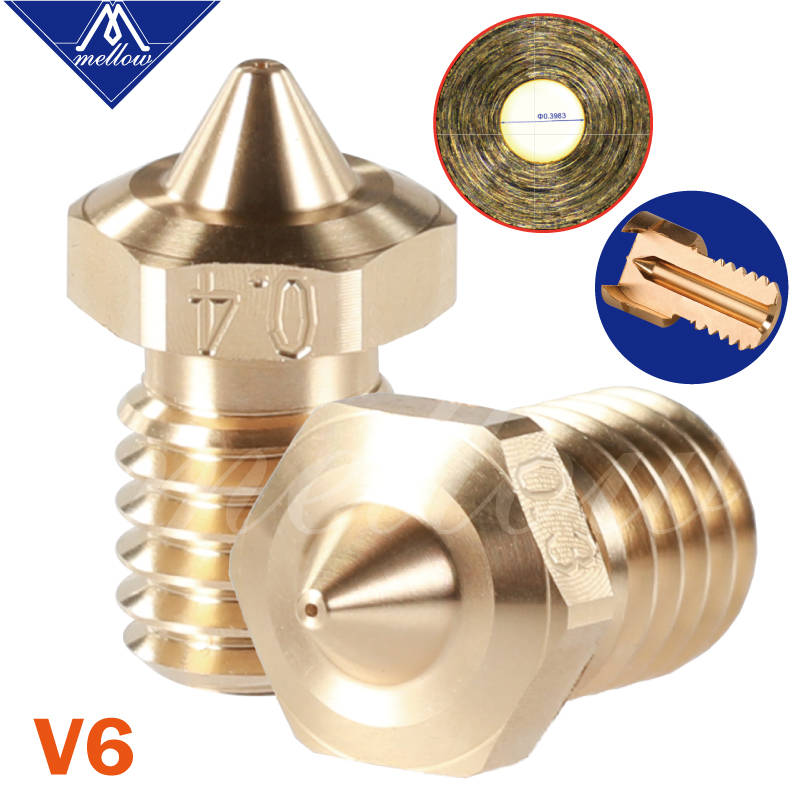 1 шт., высокое качество, острые насадки NF V6 для 3D-принтера s Hotend E3D сопла для 3D-принтера, сопла для принтера Hotend BMG экструдер