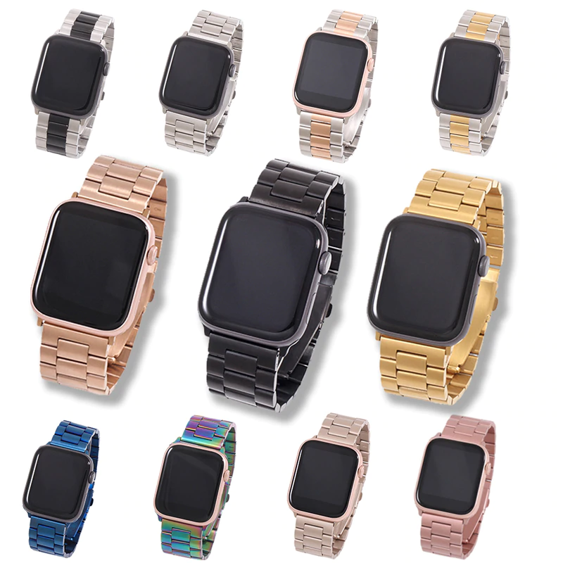 Ремешок из нержавеющей стали для Apple Watch 6 5 4 3 2 1 42 мм 38 мм 40 мм 44 мм