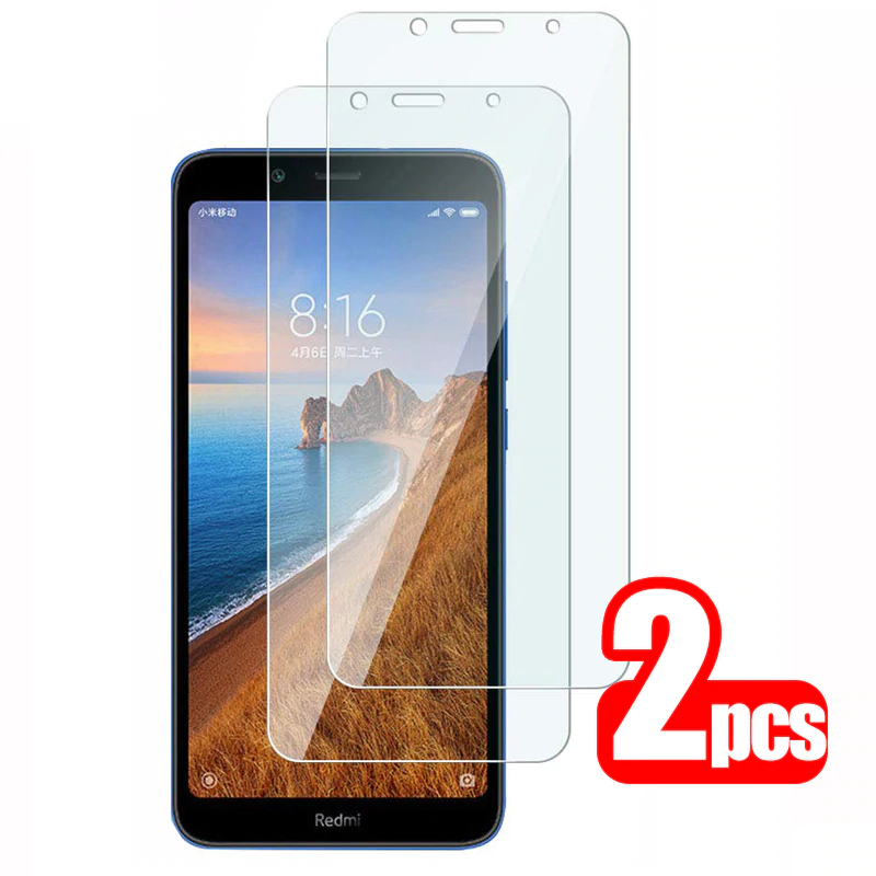 2 шт. защитное стекло redmi 7a Защита экрана для xiaomi redmi 7a закаленное стекло xiomi xaomi redmi7a redmi7 7 a a7 защитная пленка