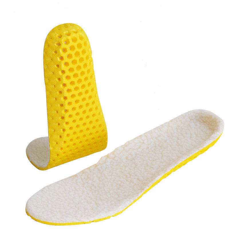 1 пара теплая спортивная стелька с подогревом Мягкая дышащая кашемировая теплая зимняя стелька для обуви