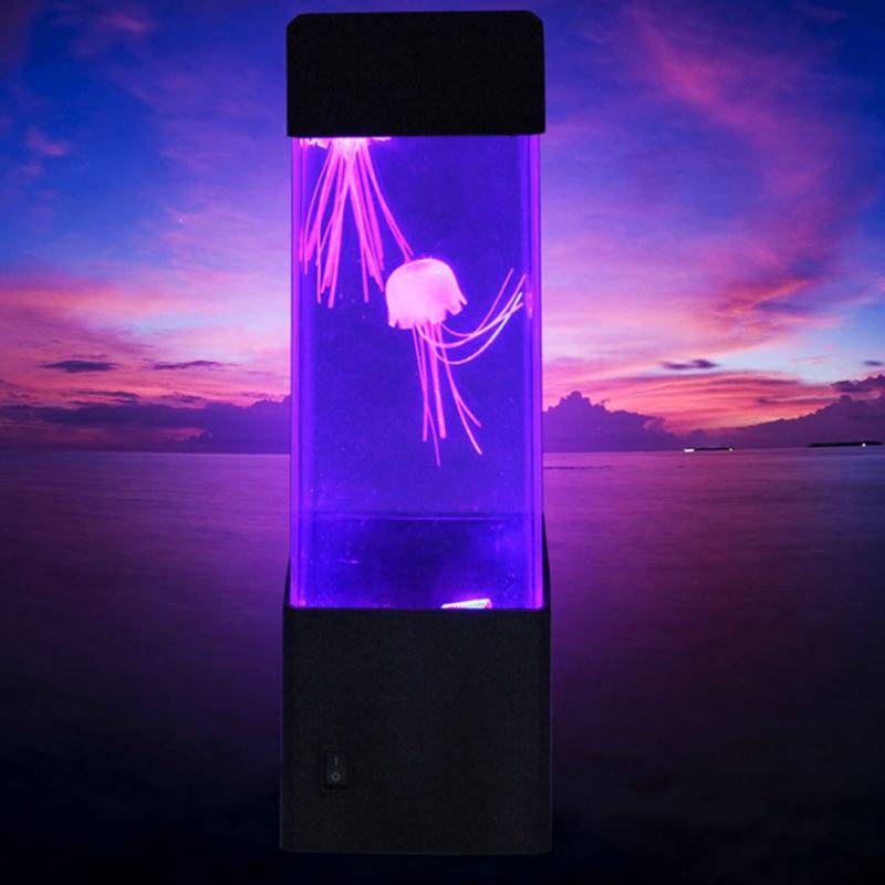 СВЕТОДИОДНЫЙ ночник в виде медузы, в аквариумном стиле, светодиодный светильник, сенсорная аутическая лава, светодиодный светильник, настольная лампа, Прямая поставка