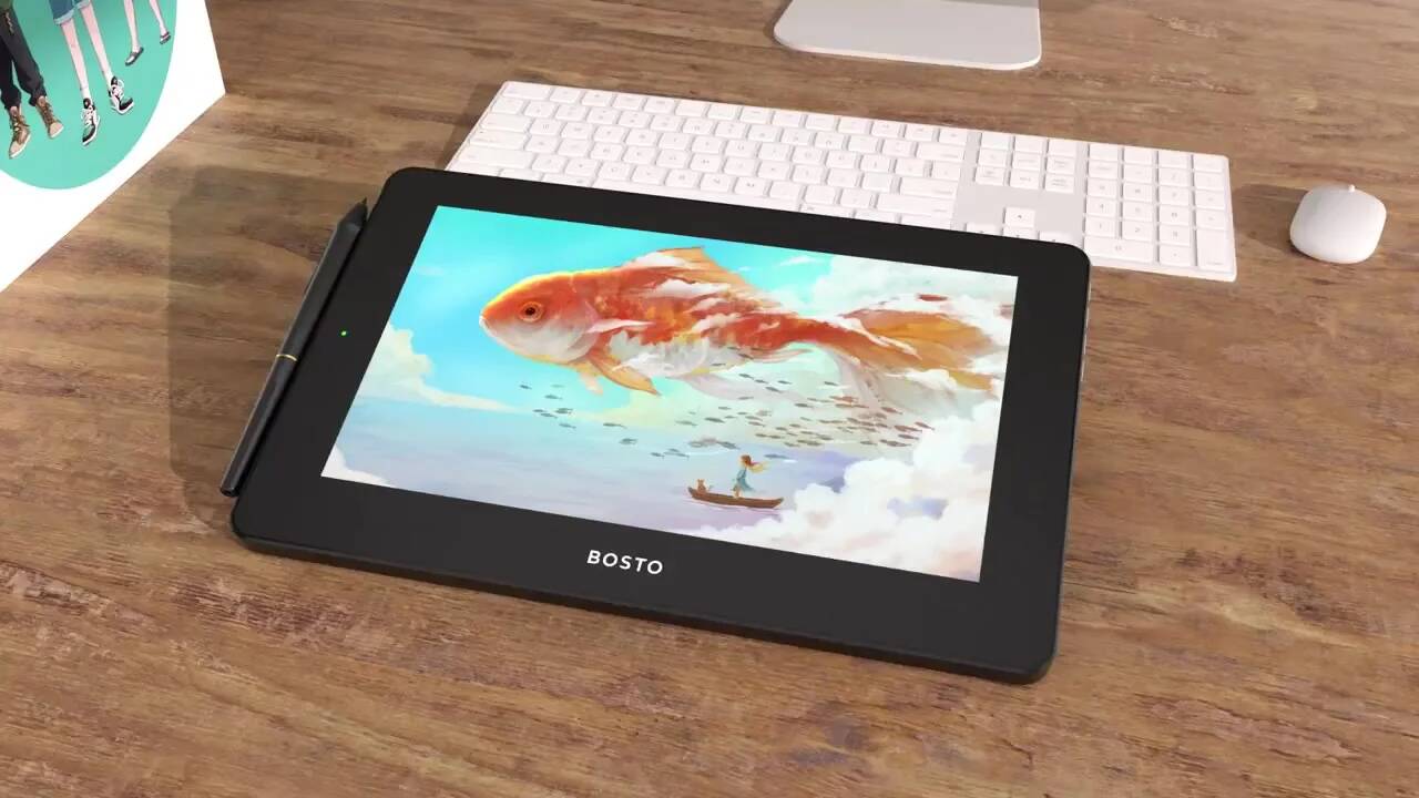 BOSTOTABLET Цифровой планшет для рисования 11,6 дюймов
