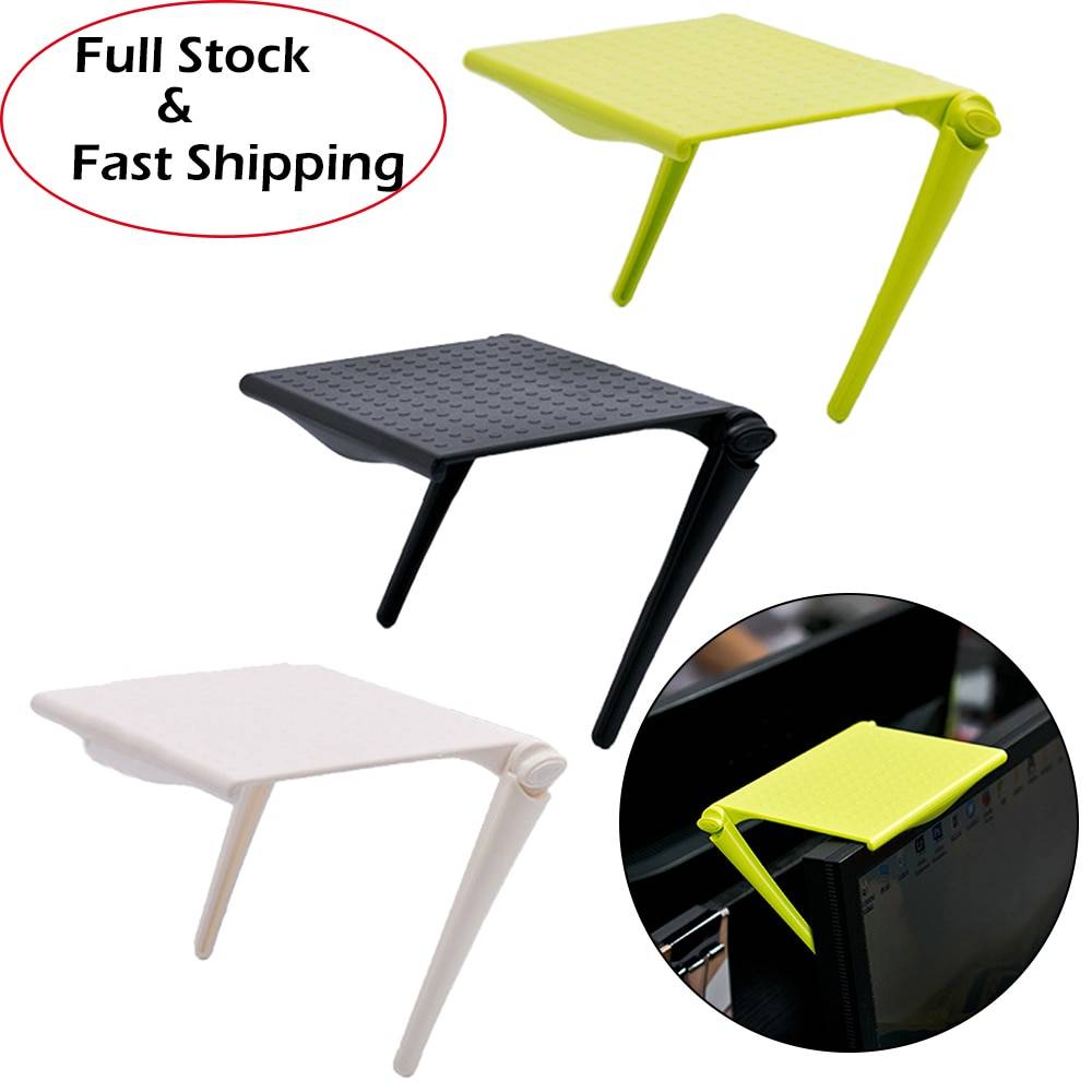 1/2/4 шт офисная стойка для хранения зажим компьютерный экран стол аксессуары органайзер для полка для косметики домашний офис Органайзер