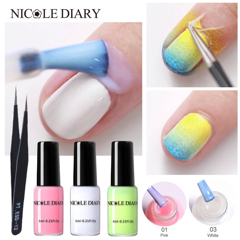 NICOLE DIARY отшелушивающая жидкая лента, форма, защитный лак для ногтей, крем для кожи пальцев, защищенный латексом, клей, легко чистится, лак для ногтей