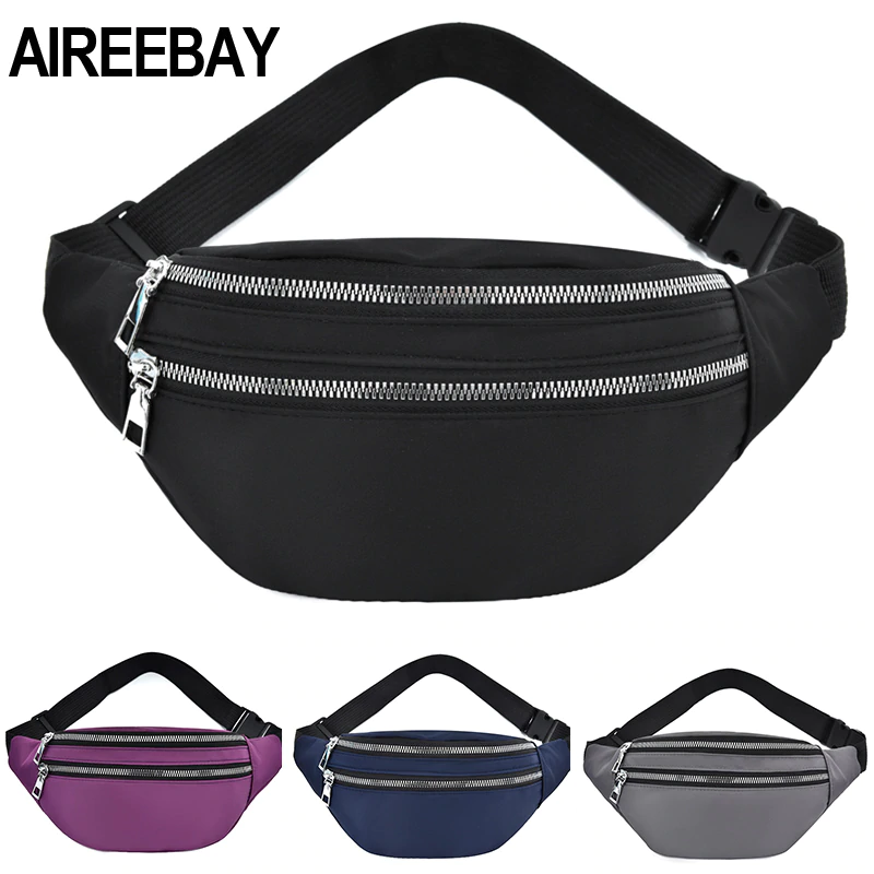 AIREEBAY 2020 новая поясная сумка для женщин, водонепроницаемые поясные сумки, дамская модная сумка-бум, дорожные нагрудные сумки, унисекс, сумка на бедрах